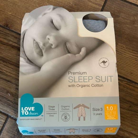 Love to Dream Organic Cotton Sleep Suit - Picture 2 of 3